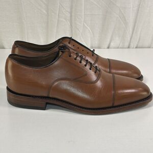 Johnston and Murphy Mens 9EEE Optima Brown Leather Dress Shoes New Cap Toe